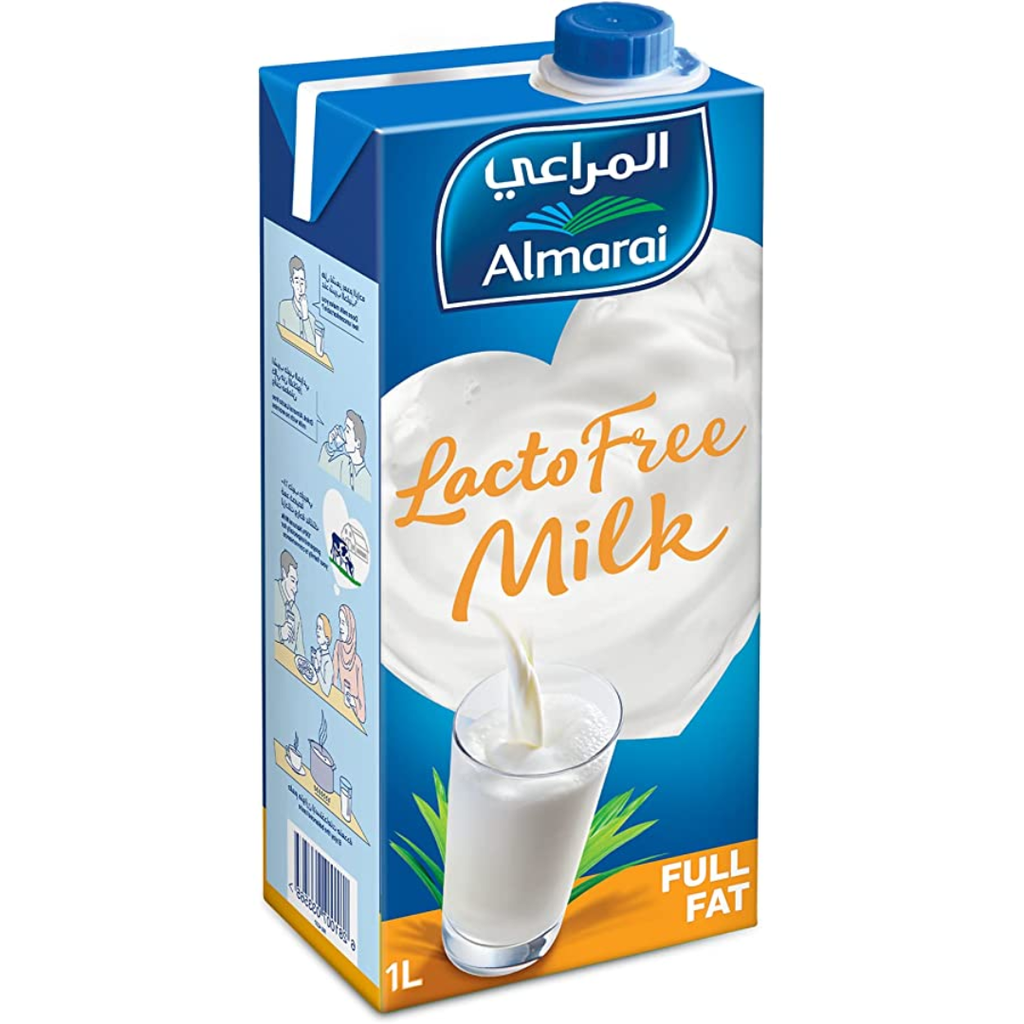 Almarai Lactofree Milk, Pack Of 12 x 1L / حليب المراعي خالي من اللاكتوز كرتون 12 حبة