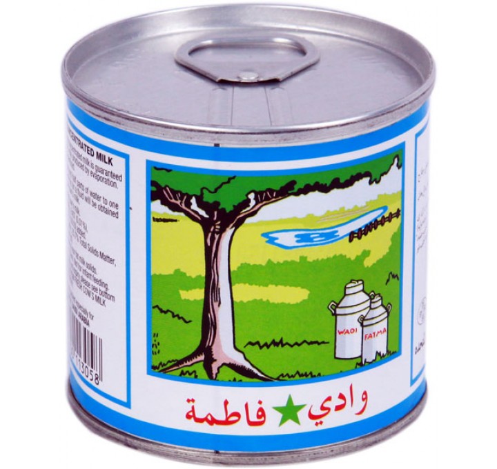 Wadi Fatma Evaporated Milk 170 ML box 96 pcs / حليب مبخر وادي فاطمة 170 مل كرتون 96 حبة