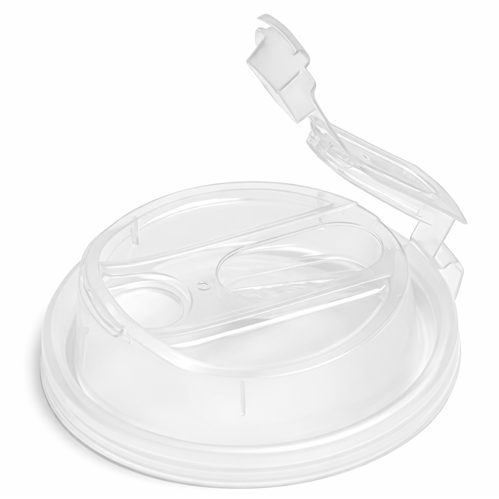 80mm PP Plastic Clear Lid 1000/ctn / غطاء كوب 80 مم بلاستيك حراري شفاف  1000 حبة