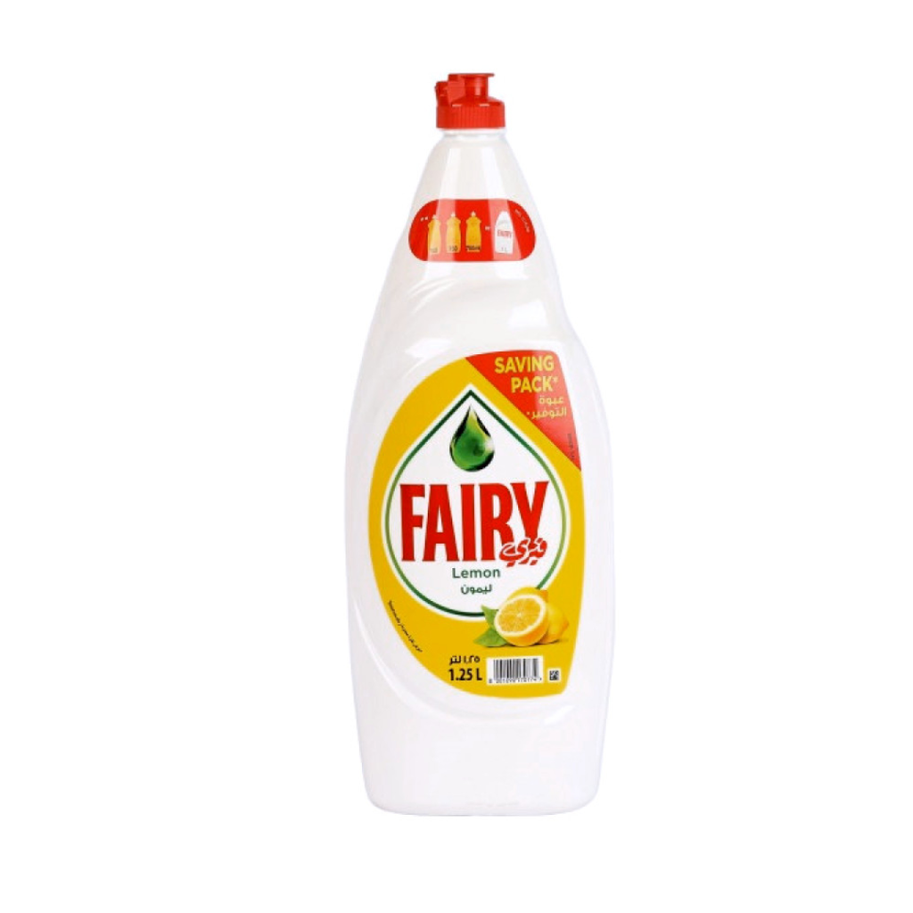 Fairy Dishwashing Liquid Soap 1.25 L  / صابون فيري السائل لغسل الاطباق 1.25 لتر 