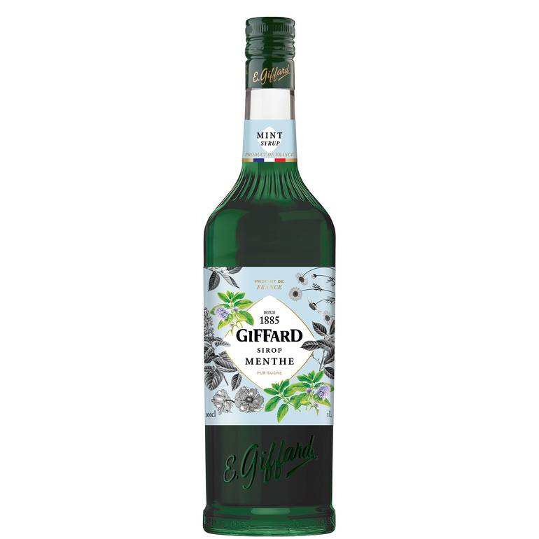 Giffard Syrup Mint  - carton 6 pieces / شراب النعناع - جيفارد 1 لتر - كرتون 6 حبات