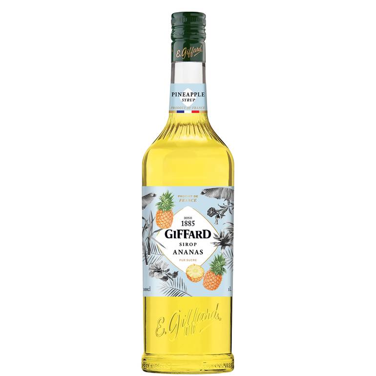 Giffard Syrup Pineapple  - carton 6 pieces /  شراب الأناناس - جيفارد 1 لتر - كرتون 6 حبات