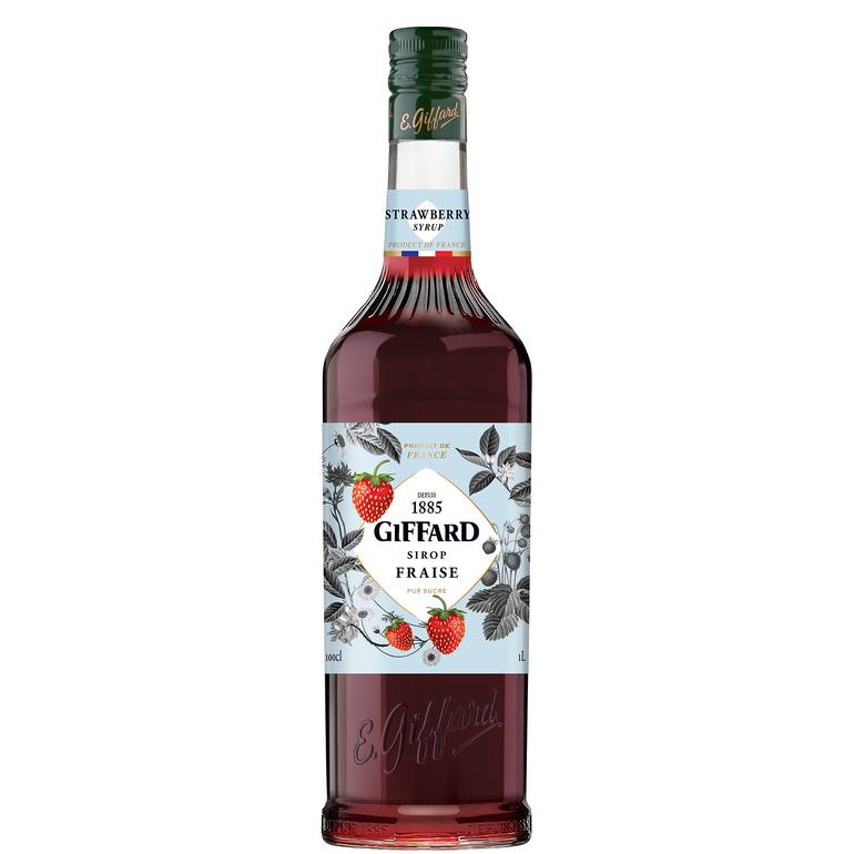 Giffard Syrup Strawberry  - carton 6 pieces /  شراب الفراولة - جيفارد 1 لتر - كرتون 6 حبات