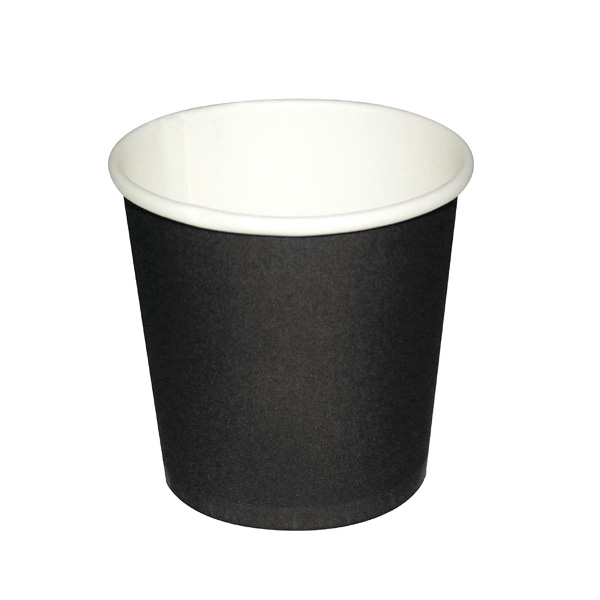 Paper Cup Single Black 4 OZ 1000 Pieces / اكواب ورق 4 اونص اسود كرتون 1000 حبه