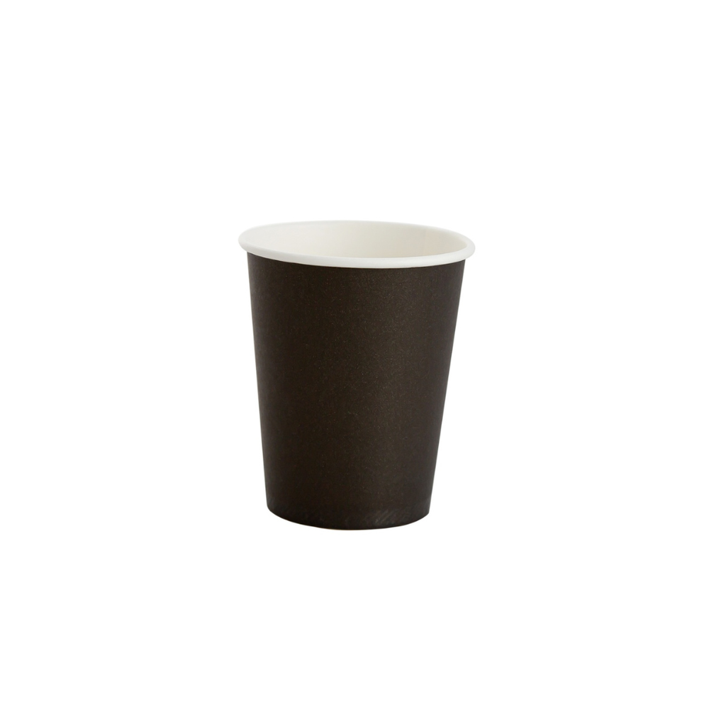 Paper Cup Single Black 8 OZ 1000 Pieces / اكواب ورق 8 اونص سنقل اسود كرتون 1000 حبه