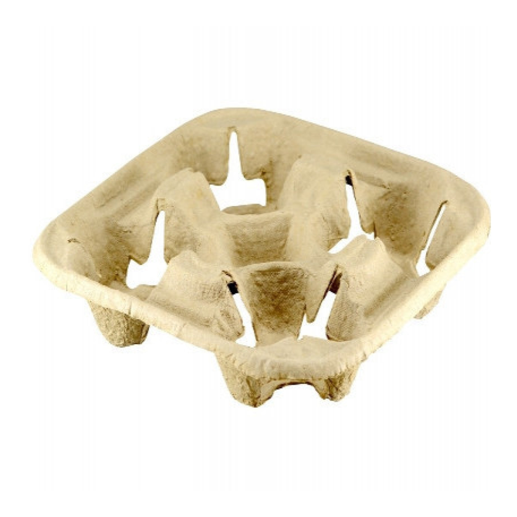 Cup Holder 4 cups 250 Pieces / حامل اكواب رباعي كرتون 250 حبة