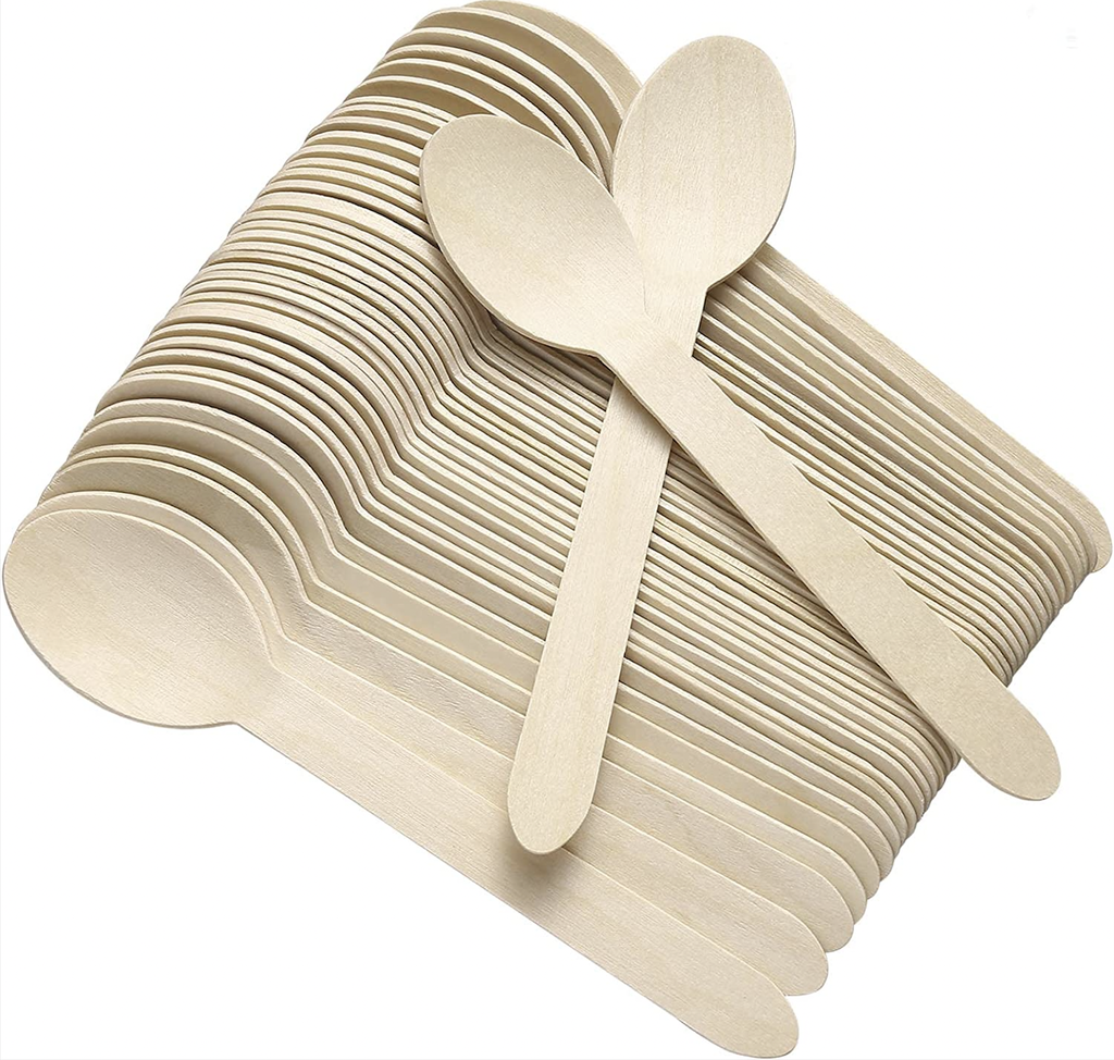 Wooden spoons 2000 pieces / ملاعق خشب كرتون 2000 حبة