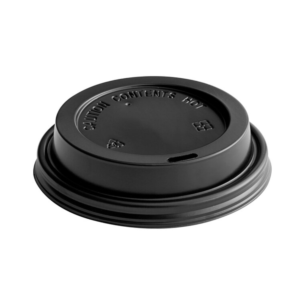 Black covers cups 6 OZ 1000 Pcs / غطاء اكواب اسود 6 اونص كرتون 1000 حبة