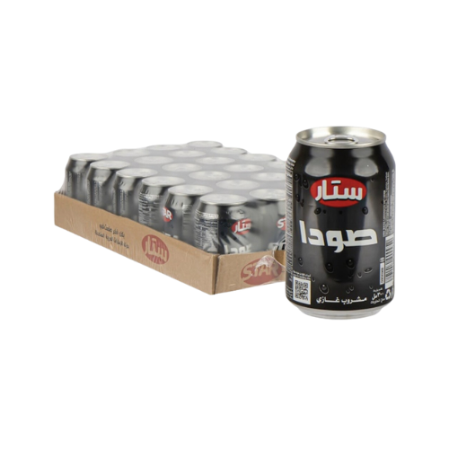 Soda star 300 ml - box 24 pieces / صودا ستار 300 مل - كرتون 24 حبه