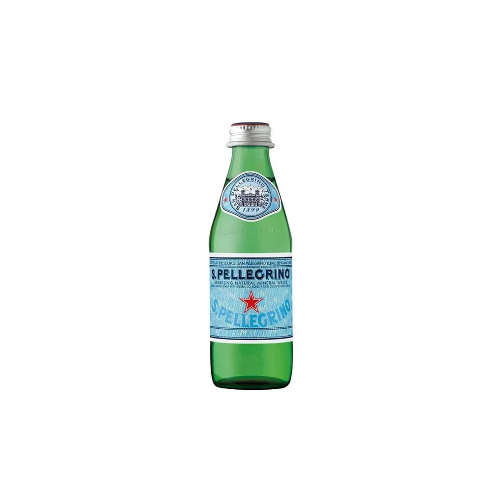S. PELLEGRINO MWT SPKG 250ml Glass box 24 pieces / سان بيليغرينو مياه معدنية فوارة 250 ملل زجاج كرتون 24 حبة