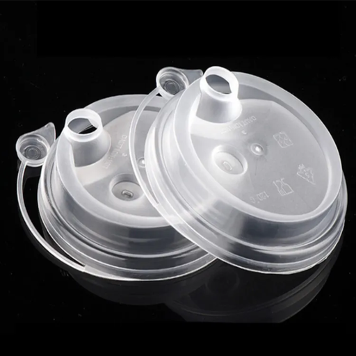 90mm PP Plastic Clear Lid Connected 1000/ctn / غطاء كوب 90 مم بلاستيك حراري شفاف متصل 1000 حبة