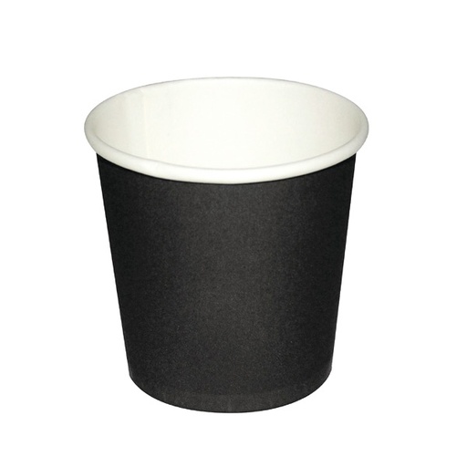 Paper Cup Single Black 4 OZ 1000 Pieces / اكواب ورق 4 اونص اسود كرتون 1000 حبه